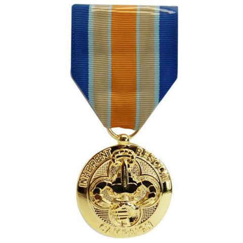 Full Size Medal - Inherent Resolve Campaign - 24k Gold Plated