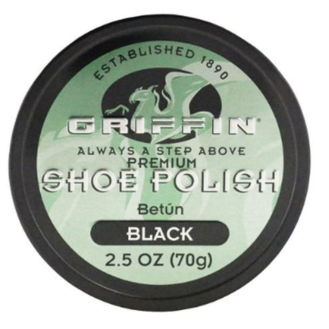 Griffin 2.5 oz Black Shoe Polish