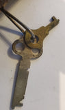 Vintage Keys & Key Fobs in Leather Case