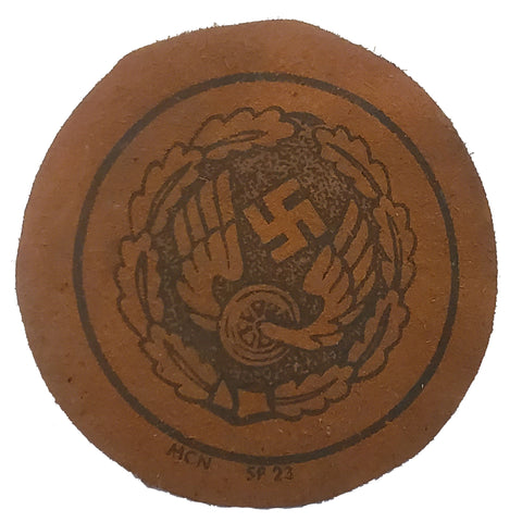 Patch - Wings & Wheel w/Swastika - Leather (1227)