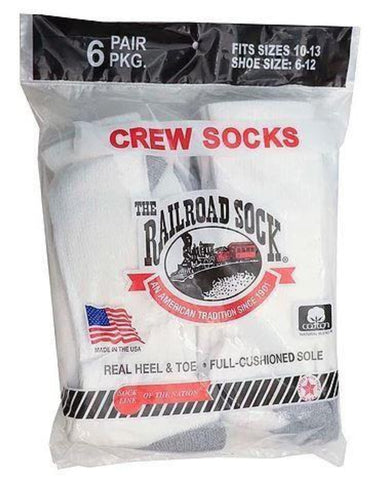 Railroad Socks Crew - White - Cotton On (6090)