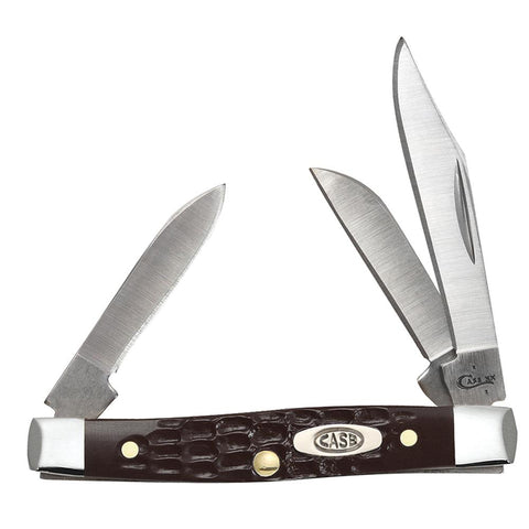 Knife - Case Brown Synthetic Small Stockman (00081)