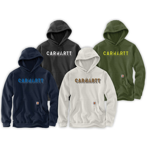 Carhartt Sweatshirt - Men's Rain Defender Loose Fit Midweight Graphic Logo (105944)