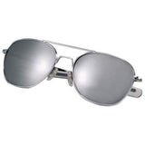 A pair of Rothco G.I. Type Aviator Sunglasses with black frames and clear lenses.