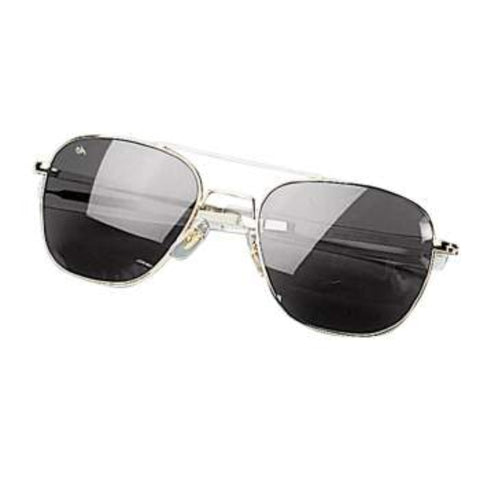 A pair of Rothco G.I. Type Aviator Sunglasses with black frames and clear lenses.