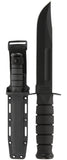 KA-BAR 1213 Full Black Straight Edge Knife