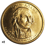 2007-D & P President 1797-1801 John Adams $1 Coin (7911)