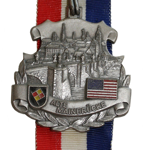 SALE Vintage 1974 German Frühjahrswanderung Würzburg Hiking Medal Pin