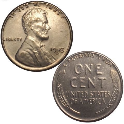 1943 Steel War Wheat Penny (165LOR)