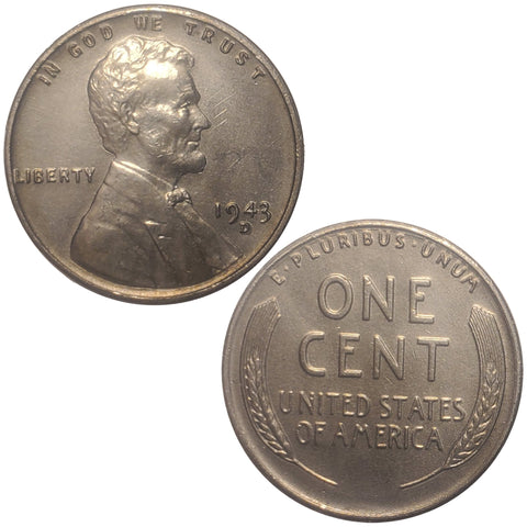 1943-D Steel War Wheat Penny (148LOR)