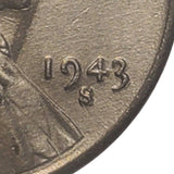 1943-S Steel War Wheat Penny w/Error (149LOR)