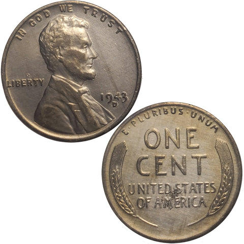 1943-D Steel War Wheat Penny w/Errors (155LOR)