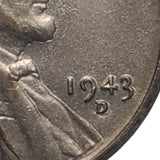 1943-D Steel War Wheat Penny w/Errors (154LOR)