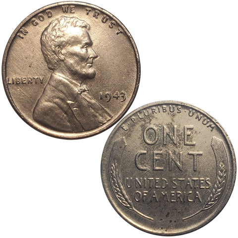 1943 Steel War Wheat Penny (162LOR)