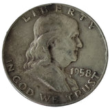 1958 D Franklin Half Dollar (8056)
