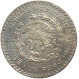 1960 MEXICO Independence War Hero Jose Maria Morelos Silver Peso Coin (7794)