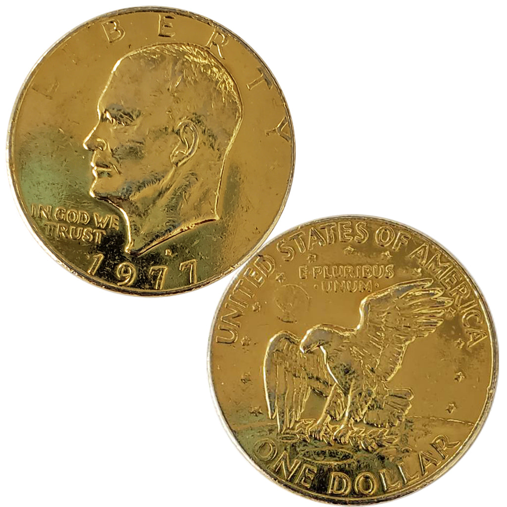 1977 D Gold Eisenhower Dollar Coin (8078) – Hahn's World of Surplus ...