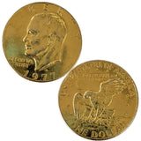 1977 D Gold Eisenhower Dollar Coin (8078)