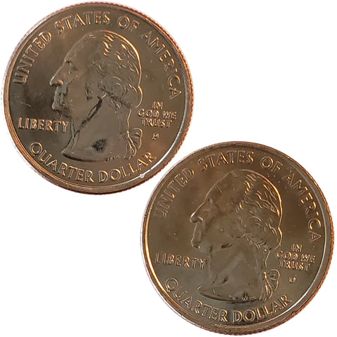 2007 D & P Montana Quarter Coins (8068)