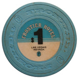 Vintage $1 Frontier Hotel Casino Chip- Blue