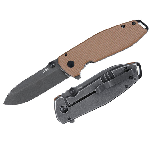 Knife - CRKT Squid MX Assisted - Brown (2495B)