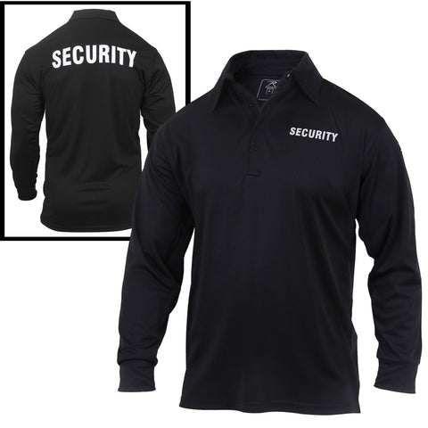 Shirt - Moisture Wicking Security Polo Long Sleeve
