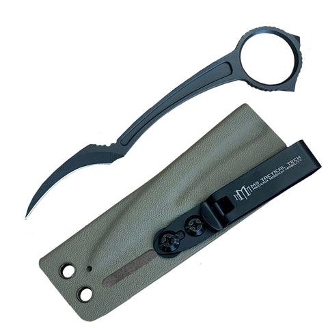Knife - M3 Tactical Sicarii Gen2 Fixed Blade CPMD2 Blade Steel & Kydex Sheath-FDE