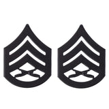 Black Metal Rank - USMC Chevrons