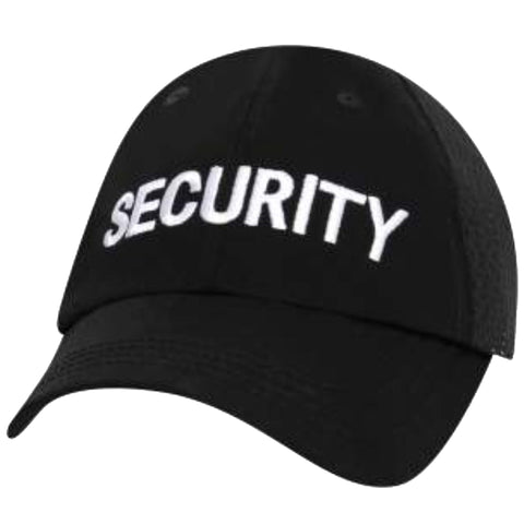 Ballcap - Rothco Security Mesh Back Tactical Cap - Black