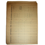 SALE Original Handwritten Music Score (Performing Notes)- Irving Berlin Medley