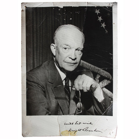 1953 Picture of Dwight D. Eisenhower to Cheryle Sarkin in 1956