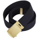 Belt- 54" Fully Adjustable Web w/Black/Gold/Chrome Buckle