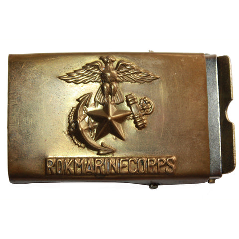 Vintage Rok Marine Corps Belt Buckle