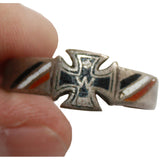 Vintage German WWI  Iron Cross Ring w/W