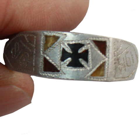 Vintage WWI 1914-1918 Iron Cross Ring Trench Art