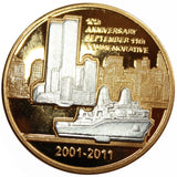 10th Anniversary September 11th Commemorative Coin