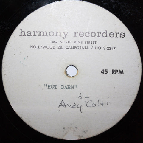 Original TV Studio Harmony Recorders Recording "Hot Darn & Wee, Wee..."