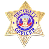 HWC Security Officer 6 or 7 Point Star Badge - Breast Badge