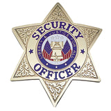 HWC Security Officer 6 or 7 Point Star Badge - Breast Badge