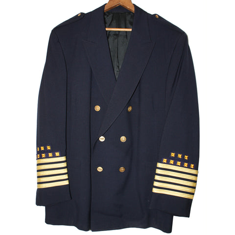 Vintage US Army Corps Flight Instructor Dress Double Breasted Jacket