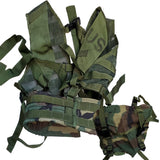 SALE USGA MOLLE Woodland FLC Load Bearing Vest Carrier (7634)