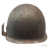 WWII U.S. Army M1 Combat Helmet w/Metal Welded to Size