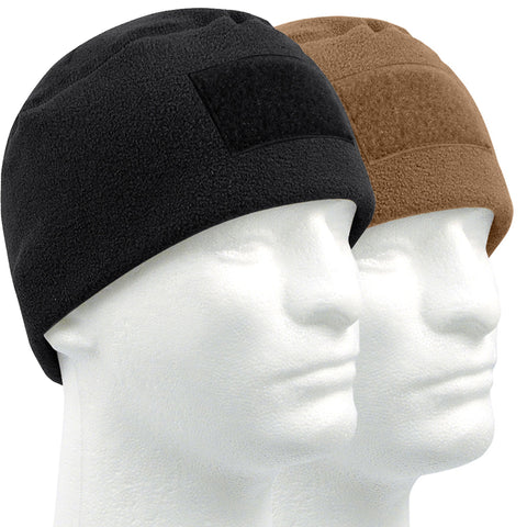 Fleece Watch Cap w/Hook-n-Loop Front