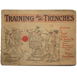 Rare 1917 Training for the Trenches - Cartoons - Book
