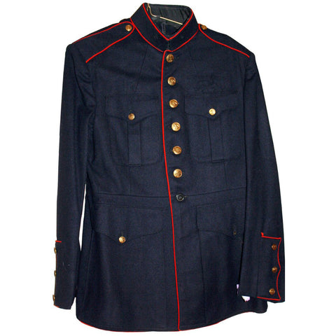 SALE Vintage USMC Enlisted Dress Blue Coat - Red Piping (914HWS-USMCJ)