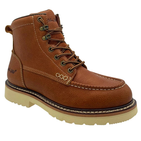 AdTec Boots Men's 6" MOC TOE - EH, SR, Composite Safety Toe Saddle Tan  (9181)