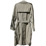 BLOWOUT SALE USED Double Breasted Military Trench Raincoat w/liner - Sage