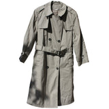 BLOWOUT SALE USED Double Breasted Women's Trench Raincoat w/liner - Sage