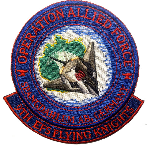 Patch - 9th EFS Flying Knights Operation Allied Forces - Sew On (7979)