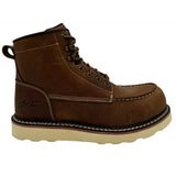 Adtec Boots Rancho Men's 6" MOC Soft Toe, EH Crazy Horse - Whiskey Brown (9255CR)